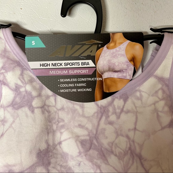 Avia Medium Support High Neck Sports Bra Set of 2 - Picture 2 of 12